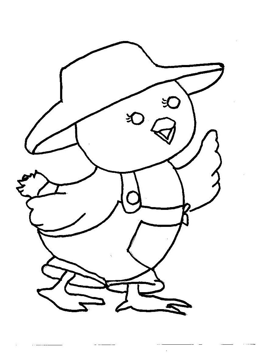 Baby Chicks Coloring Pages
 Baby Chick Coloring Pages For Kids ClipArt Best