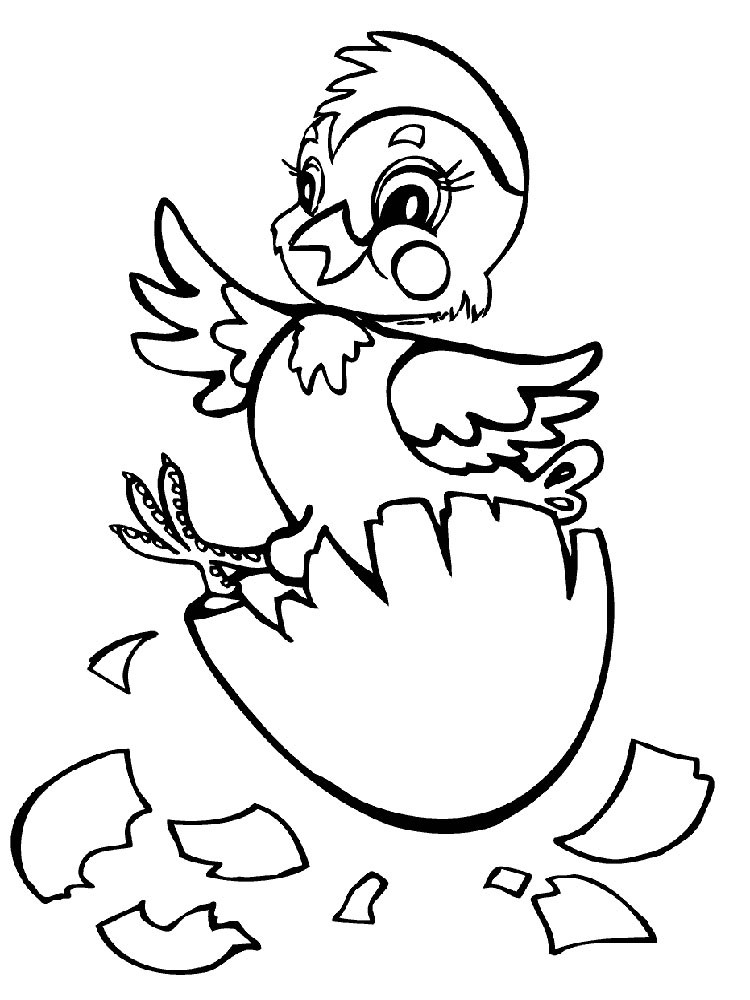 Baby Chicks Coloring Pages
 Baby Chick coloring pages Download and print Baby Chick