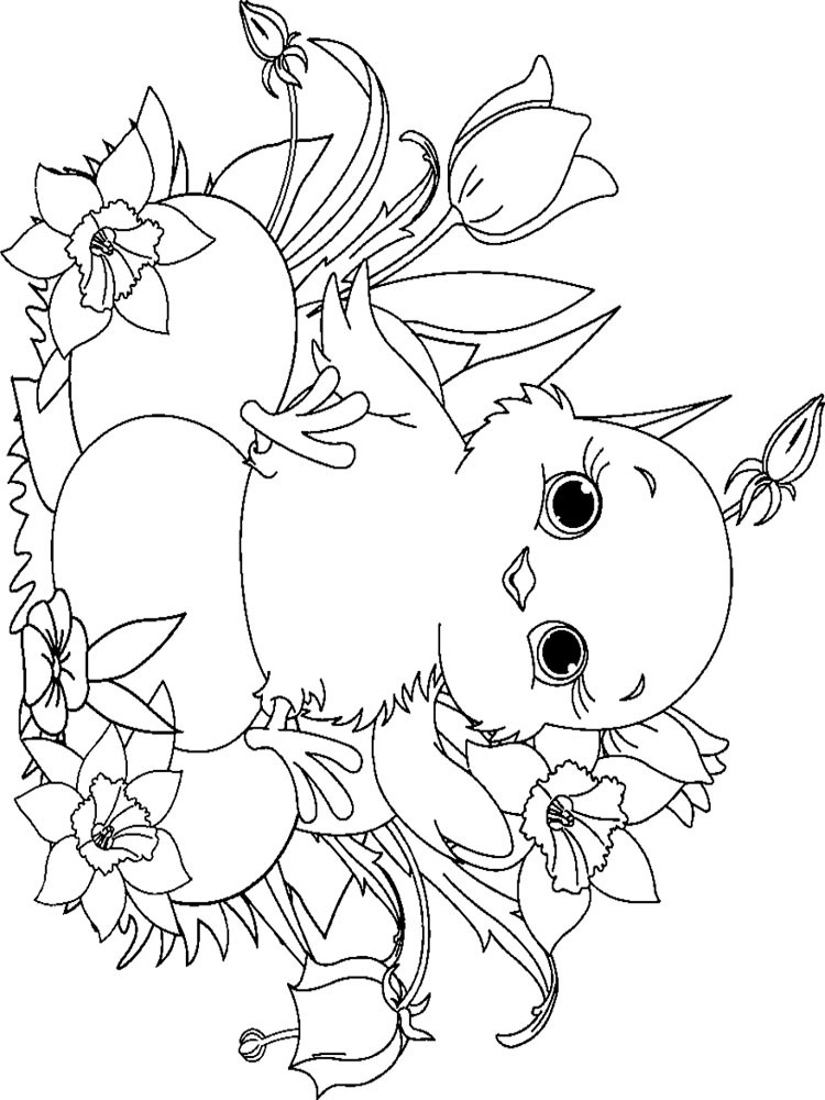 Baby Chicks Coloring Pages
 Baby Chick coloring pages Download and print Baby Chick