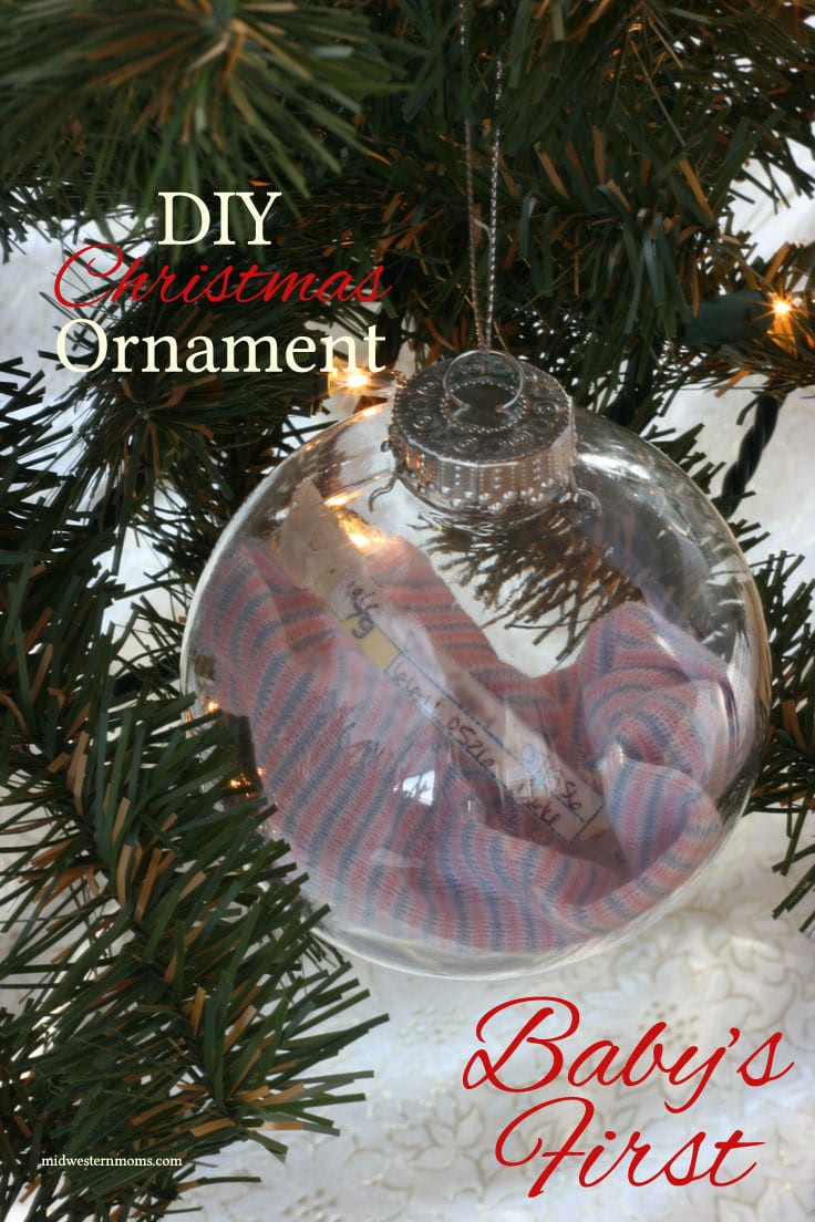 Baby Christmas Ornaments DIY
 DIY Baby’s First Christmas Ornament