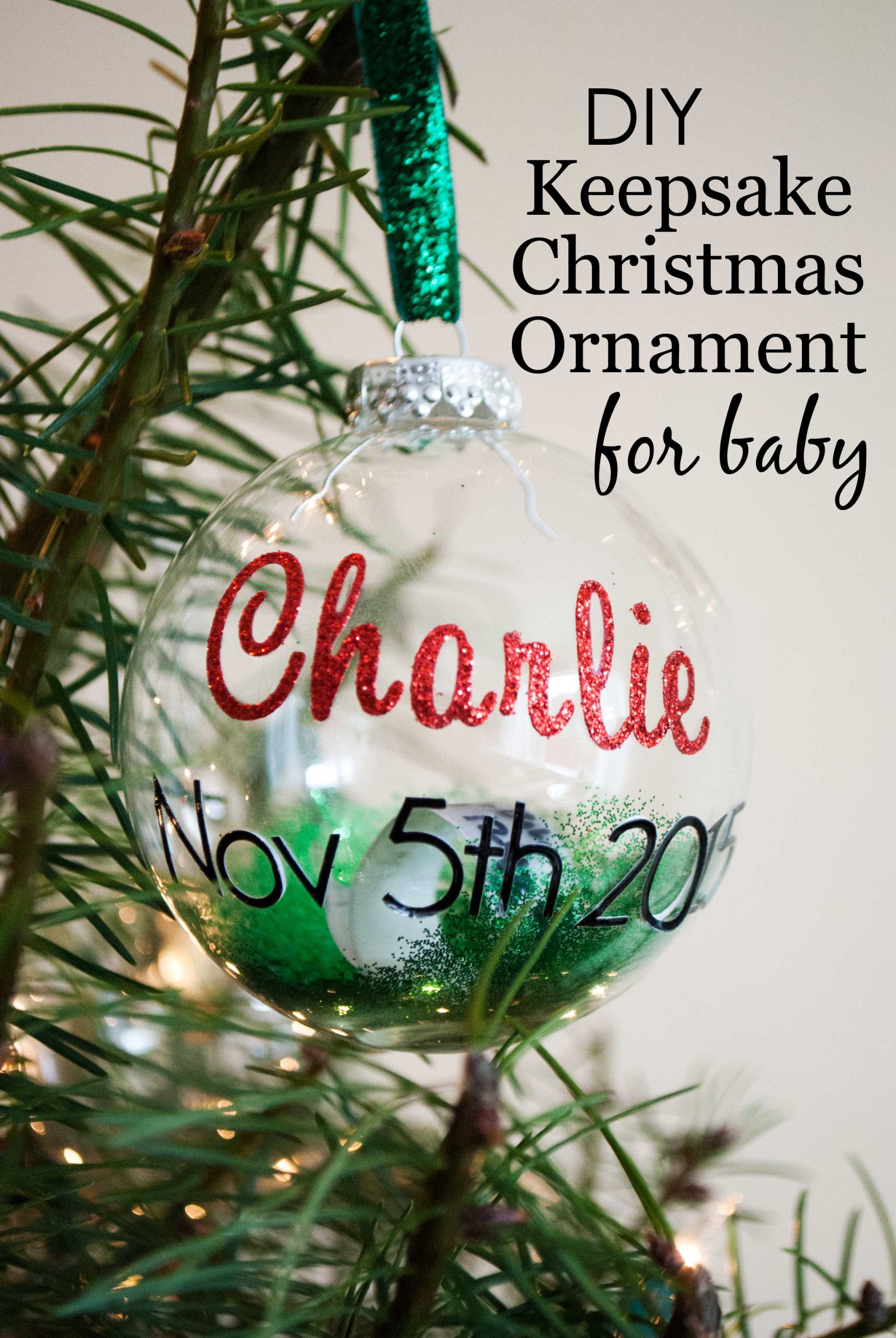 Baby Christmas Ornaments DIY
 DIY Keepsake Christmas Ornament for Baby Project Nursery