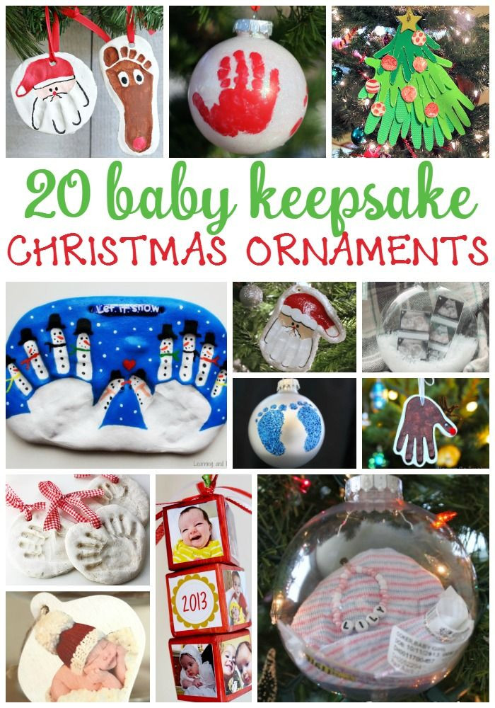 Baby Christmas Ornaments DIY
 20 Homemade Keepsake Ornaments for Baby s First Christmas
