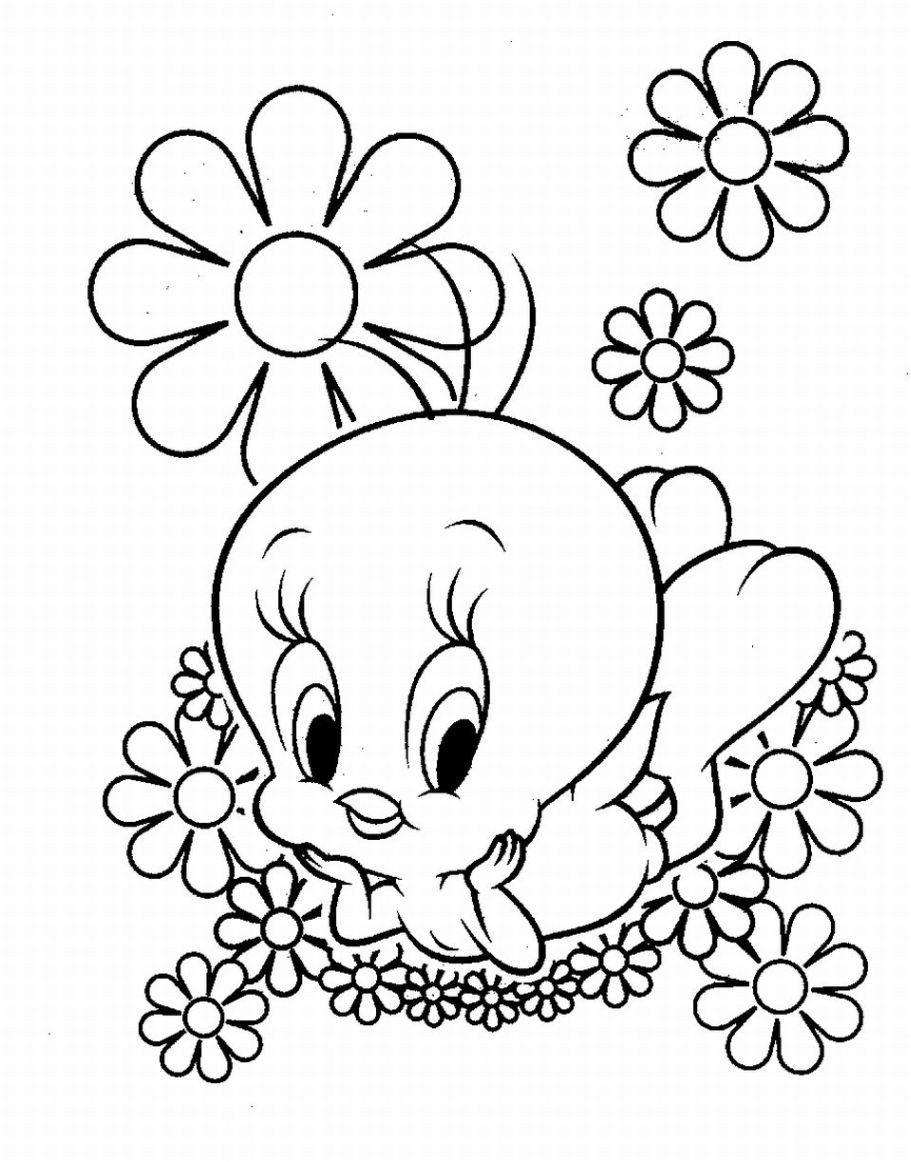 Baby Coloring Sheet
 Baby Disney Cartoons Coloring Pages