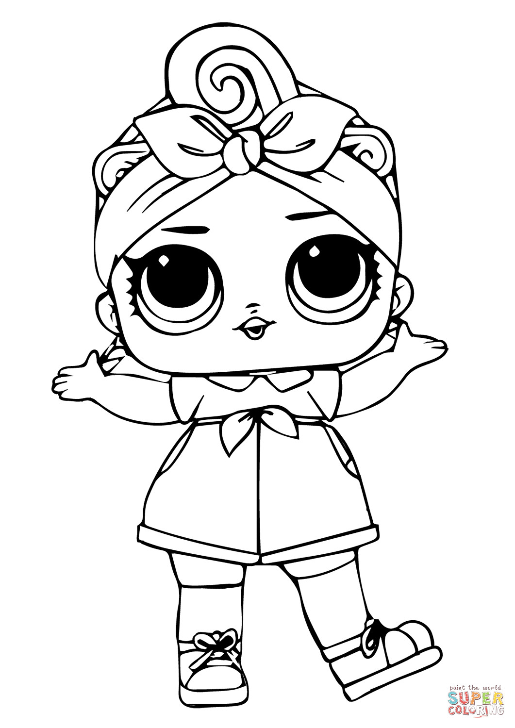 Baby Doll Coloring Pages To Print
 Can Do Baby LOL Surprise Doll coloring page