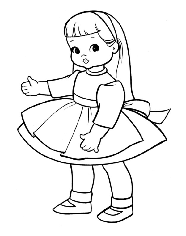 Baby Doll Coloring Pages To Print
 Free Printable Baby Doll Coloring Pages Coloring Home