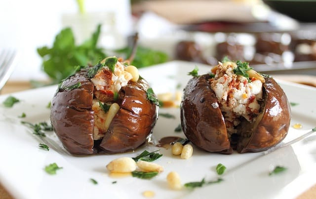 Baby Eggplant Recipes
 Roasted baby eggplants with goat cheese stuffing