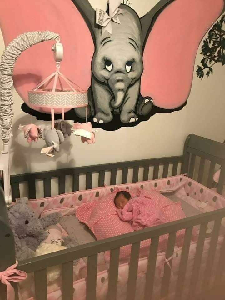 Baby Elephant Room Decor
 Baby girl elephant decor I like the art Could use more