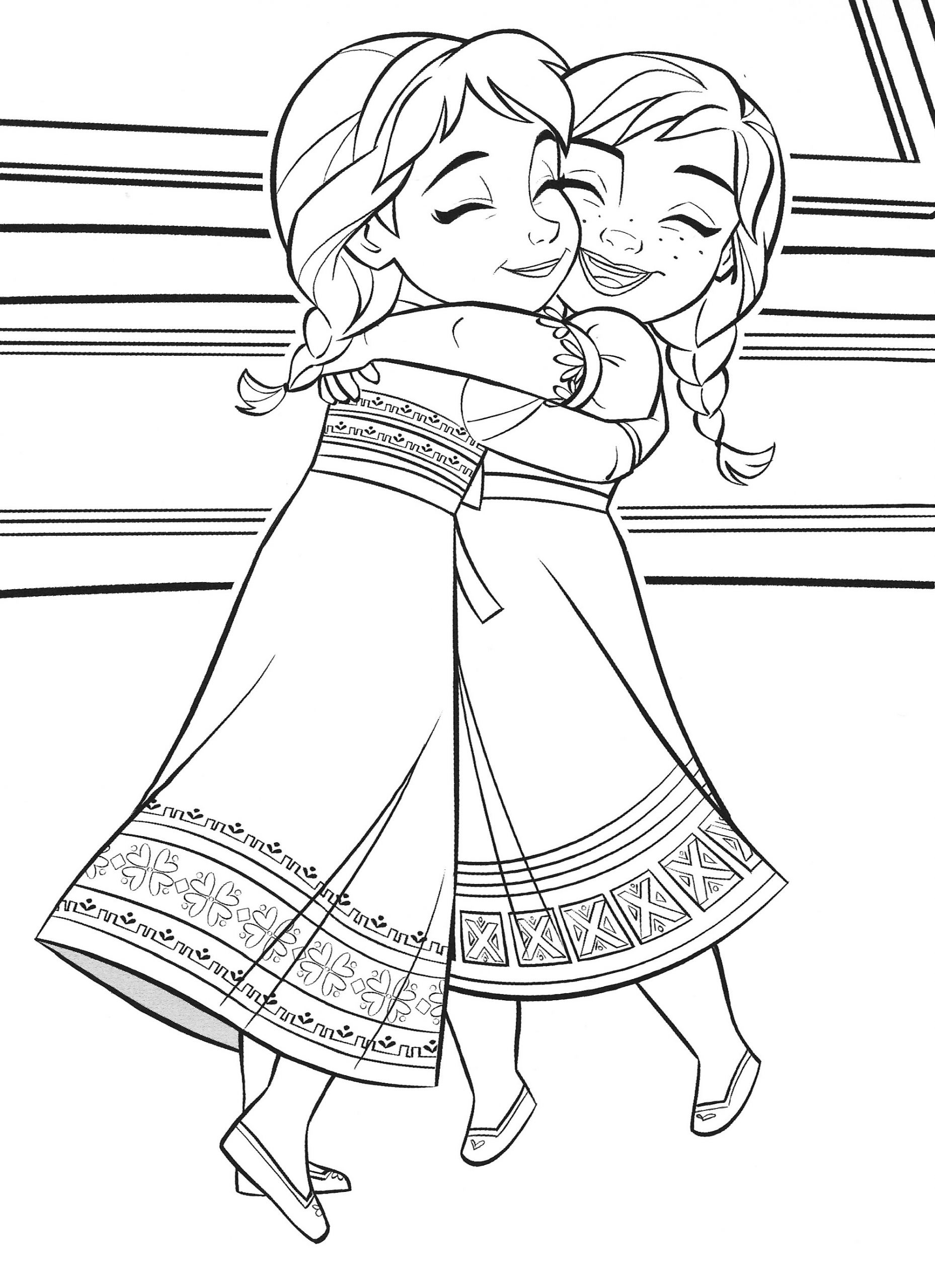 Baby Elsa Coloring Pages
 Frozen 2 Elsa and Anna coloring pages YouLoveIt