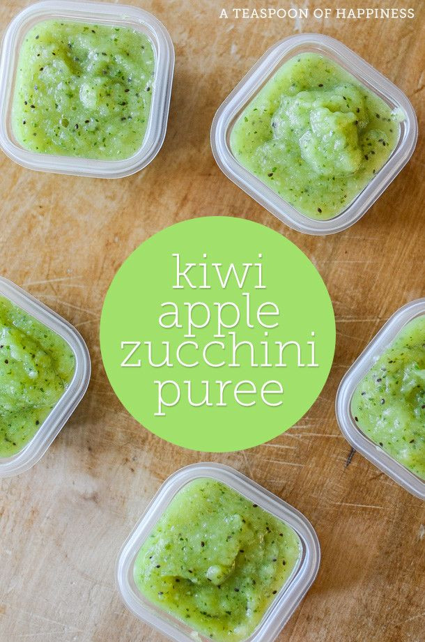 Baby Food Puree Recipes
 Kiwi Apple Zucchini Puree Recipe