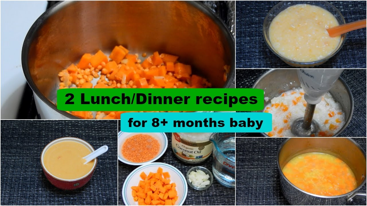 Baby Foods 8 Months Recipes
 2 Lunch Dinner Recipes for 8 months Baby l Healthy Baby