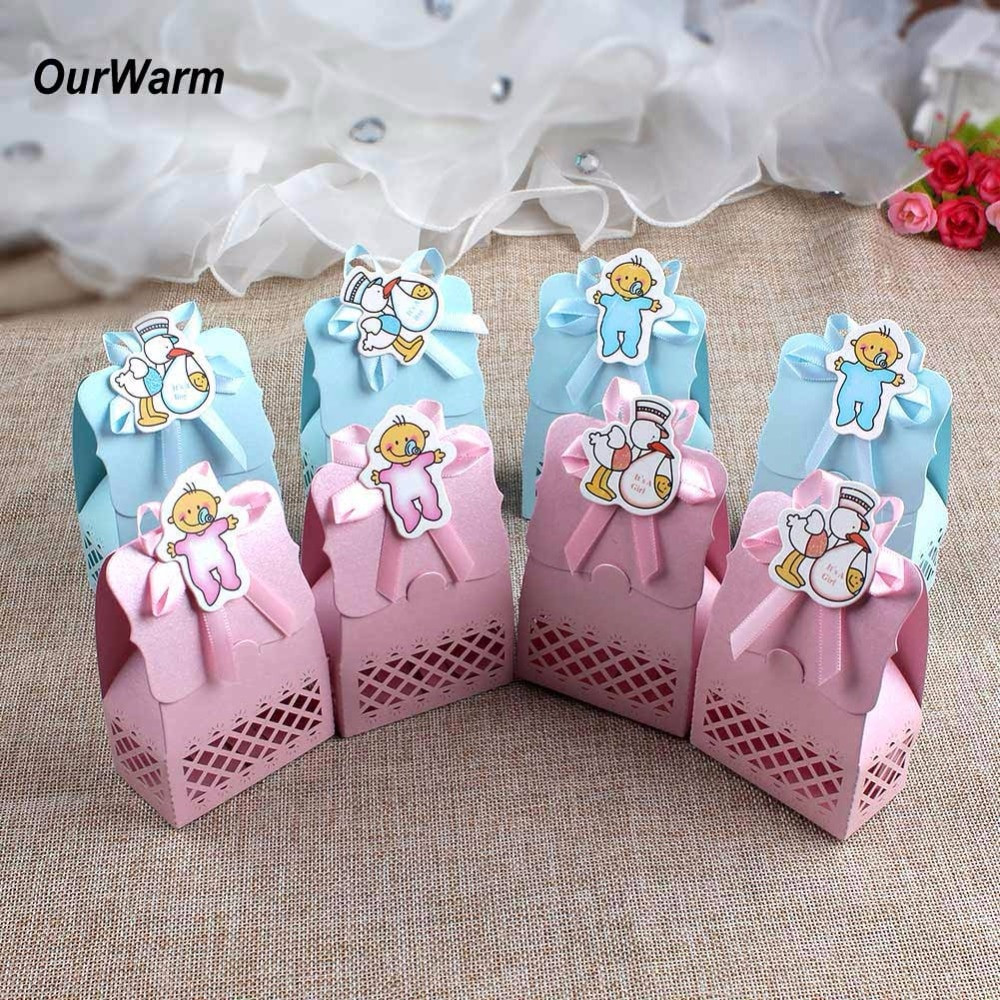 Baby Gift Bag Ideas
 Ourwarm 48pcs Baby Shower Favors and Gifts Bag Paper Candy