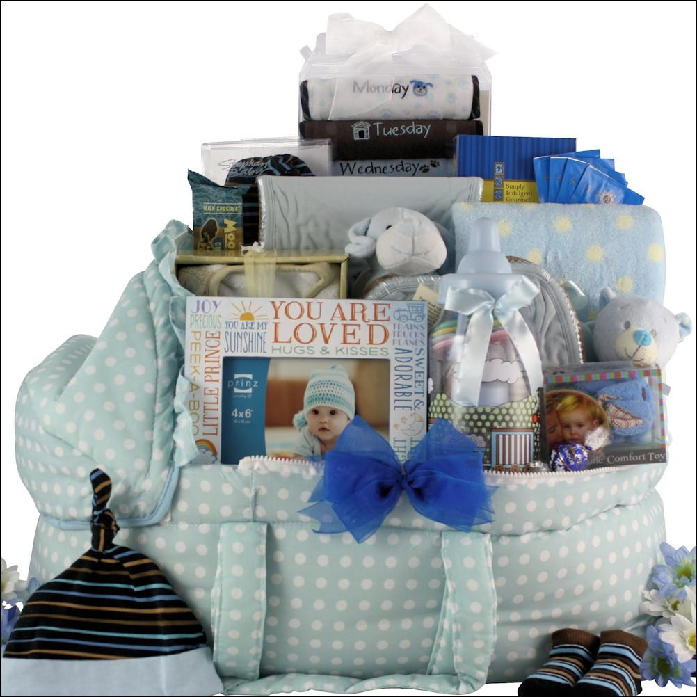 Baby Gift Basket Boy
 Best Wishes Baby Boy Lux Baby Gift Basket