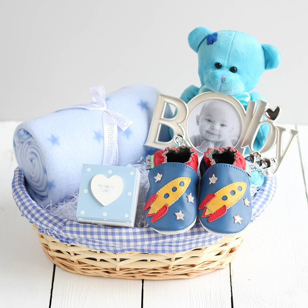 Baby Gift Basket Boy
 deluxe boy new baby t basket by snuggle feet