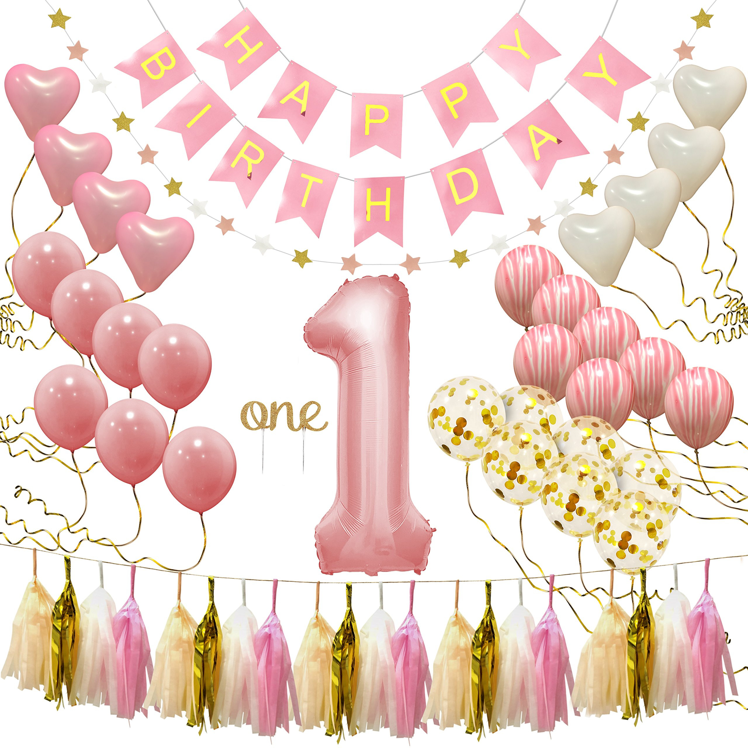 Baby Girl 1st Birthday Decoration Ideas
 First Birthday Decorations for Girl