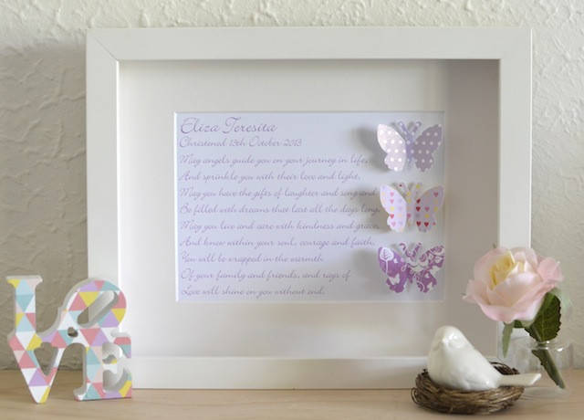 Baby Girl Baptism Gift Ideas
 New Baby Christening Baptism Personalised Gift Idea line