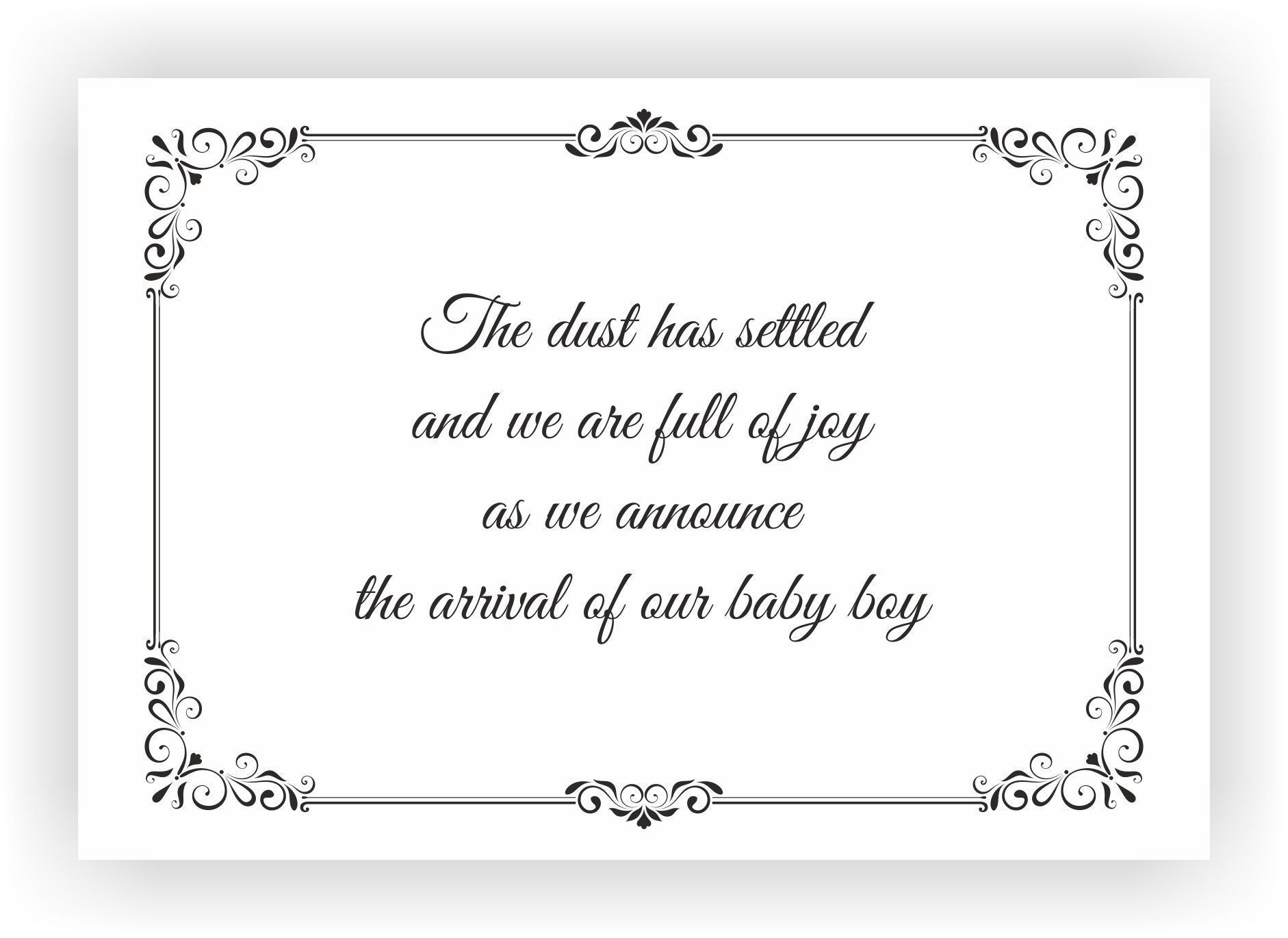 Baby Girl Birth Quotes
 baby boy announcement message 21