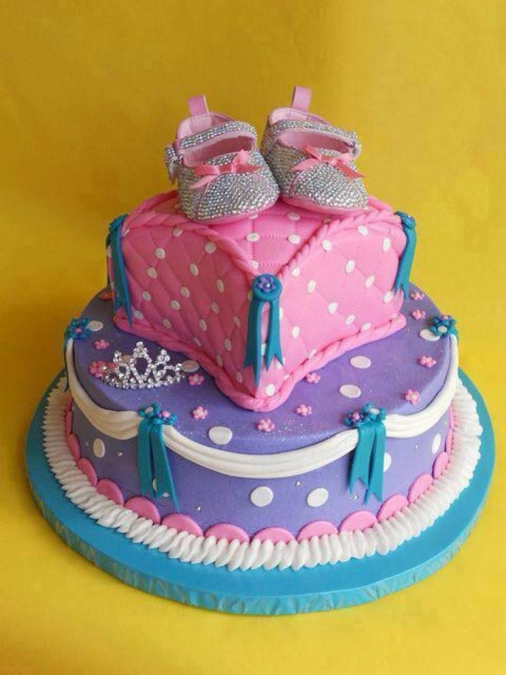 Baby Girl Birthday Cake
 Lovely Baby Girl First Birthday Cake Ideas