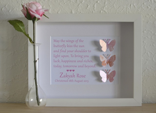 Baby Girl Christening Gift Ideas
 New Baby Christening Baptism Personalised Gift Idea line