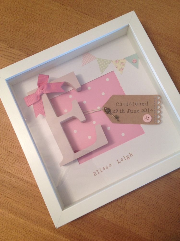 Baby Girl Christening Gift Ideas
 Personalised Baby Girl Frame Birth Christening Gift