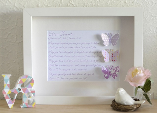 Baby Girl Christening Gift Ideas
 New Baby Christening Baptism Personalised Gift Idea line