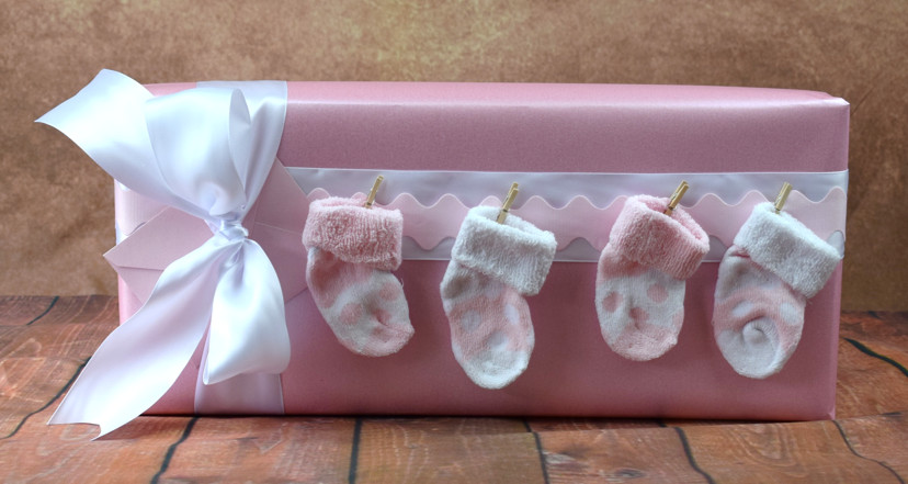 Baby Girl Gift Wrapping Ideas
 Baby Gift Wrapping Ideas Examples of Wrapped Baby Gifts