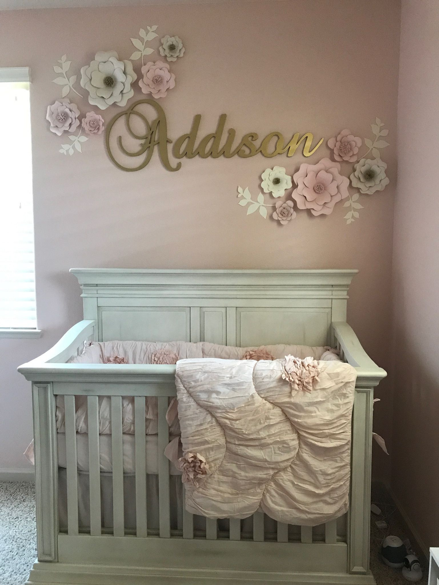 Baby Girl Nursery Decor
 Baby Girl Nursery with pink and gold theme