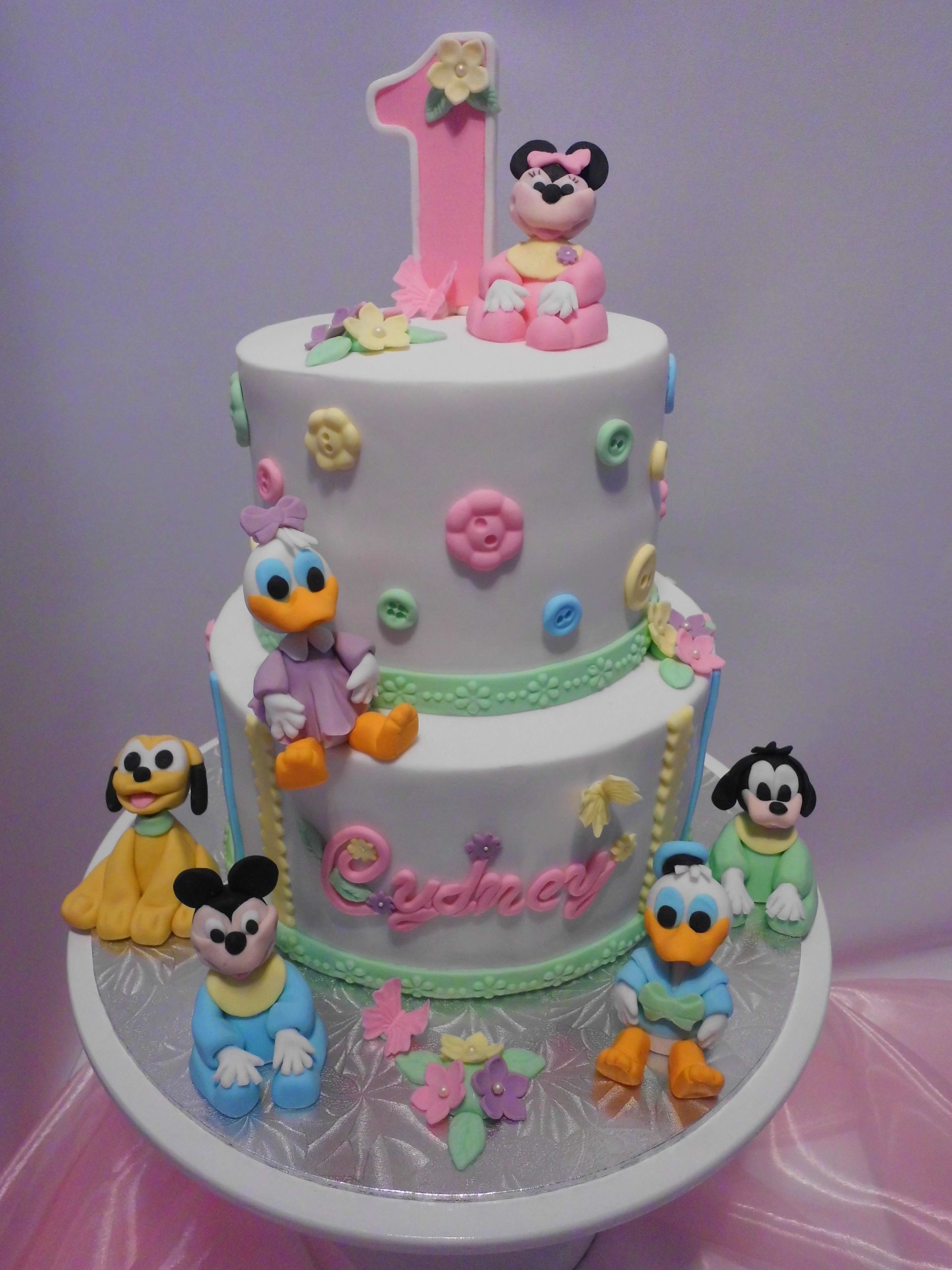Baby Girls 1St Birthday Cake
 Disney Babies First Birthday Cake CakeCentral