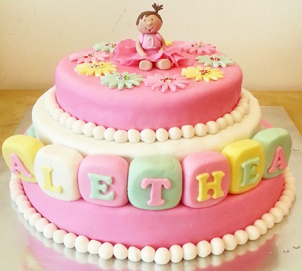 Baby Girls 1St Birthday Cake
 Baby 1st Birthday Cake – Delcies Desserts and Cakes