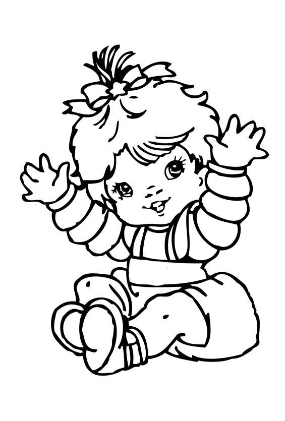 Baby Girls Coloring Pages
 Cute Baby Girl Coloring Pages Baby Coloring Pages Free