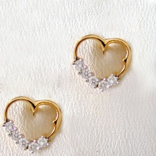 Baby Gold Earrings
 Baby Gold Earrings Designs 0 20 Ct Natural Certified Party