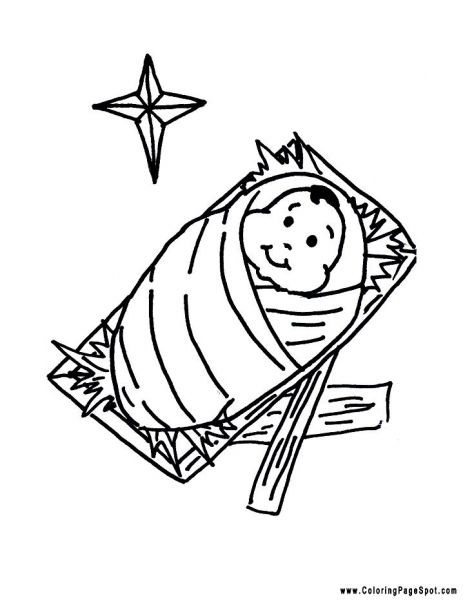 Baby Jesus Coloring Pages Printable Free
 free printable baby jesus coloring pages