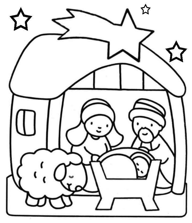 Baby Jesus Coloring Pages Printable Free
 Baby Jesus Coloring Pages
