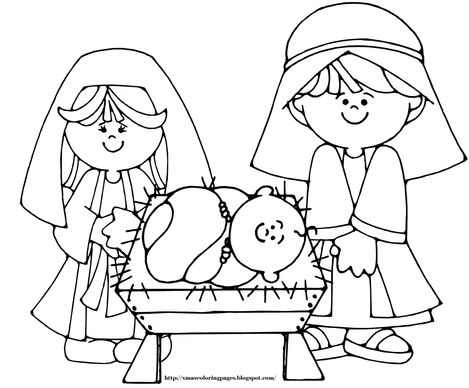Baby Jesus Coloring Pages Printable Free
 XMAS COLORING PAGES