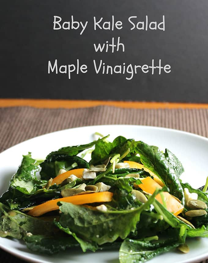 Baby Kale Salad Recipes
 Baby Kale Salad with Maple Vinaigrette