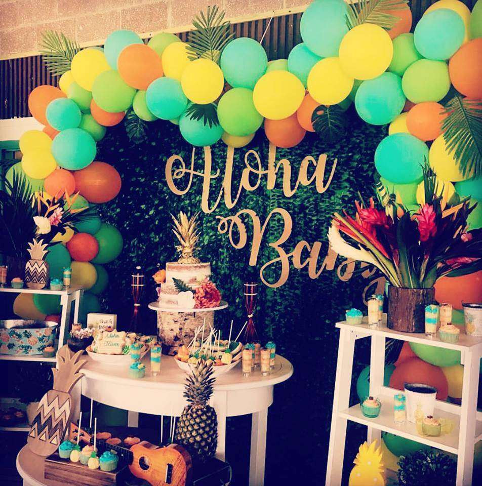 Baby Luau Party
 Luau Hawaiian Baby Shower Party Ideas