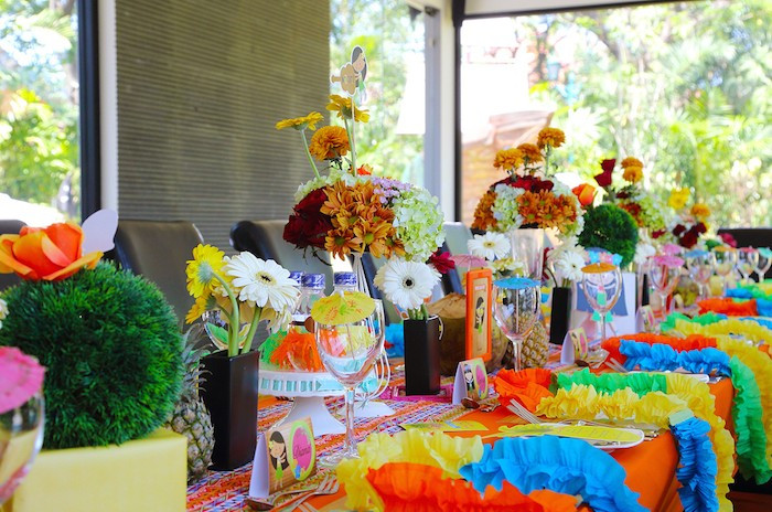 Baby Luau Party
 Kara s Party Ideas Hawaiian Luau Baby Shower