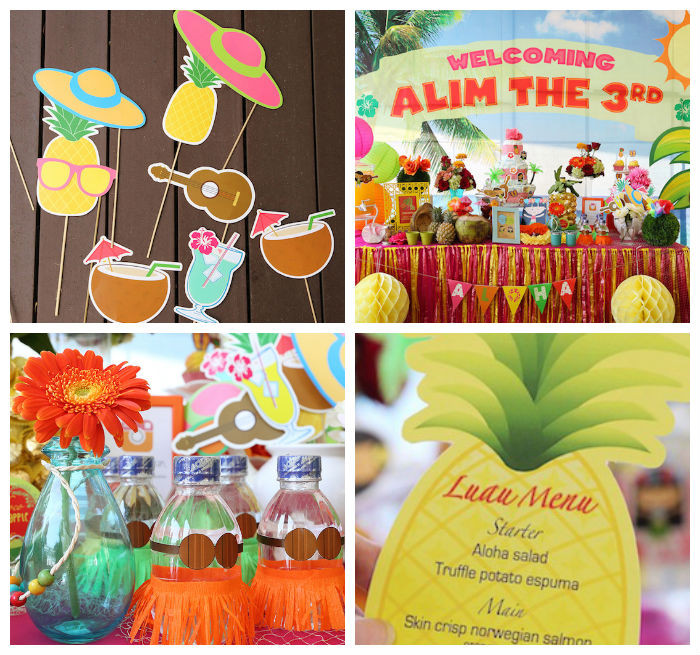 Baby Luau Party
 Kara s Party Ideas Hawaiian Luau Baby Shower