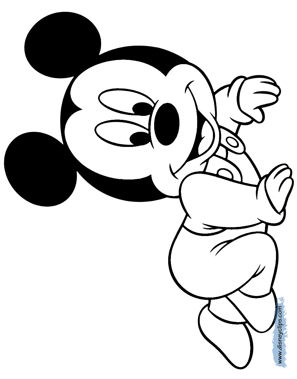 Baby Mickey Mouse Coloring Pages
 Disney Babies Coloring Pages 3