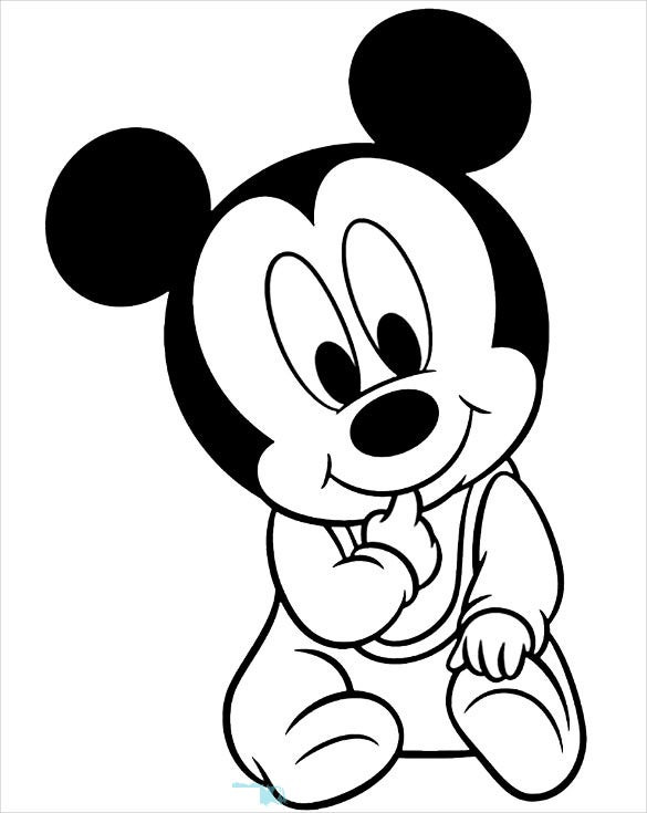 Baby Mickey Mouse Coloring Pages
 Mickey Mouse Coloring Page 20 Free PSD AI Vector EPS