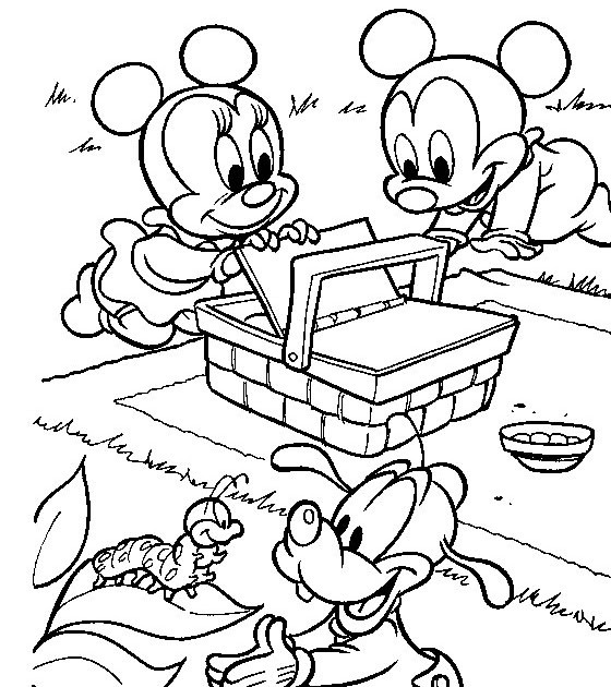 Baby Mickey Mouse Coloring Pages
 Baby Mickey Mouse and Minnie Mouse Coloring Pages