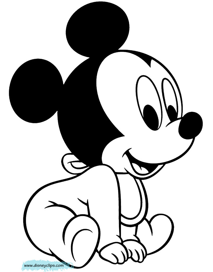 Baby Mickey Mouse Coloring Pages
 Disney Babies Coloring Pages 6