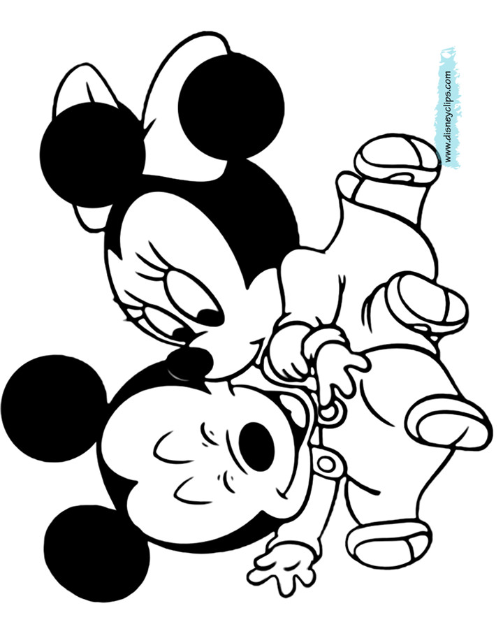 Baby Mickey Mouse Coloring Pages
 Disney Babies Coloring Pages 9