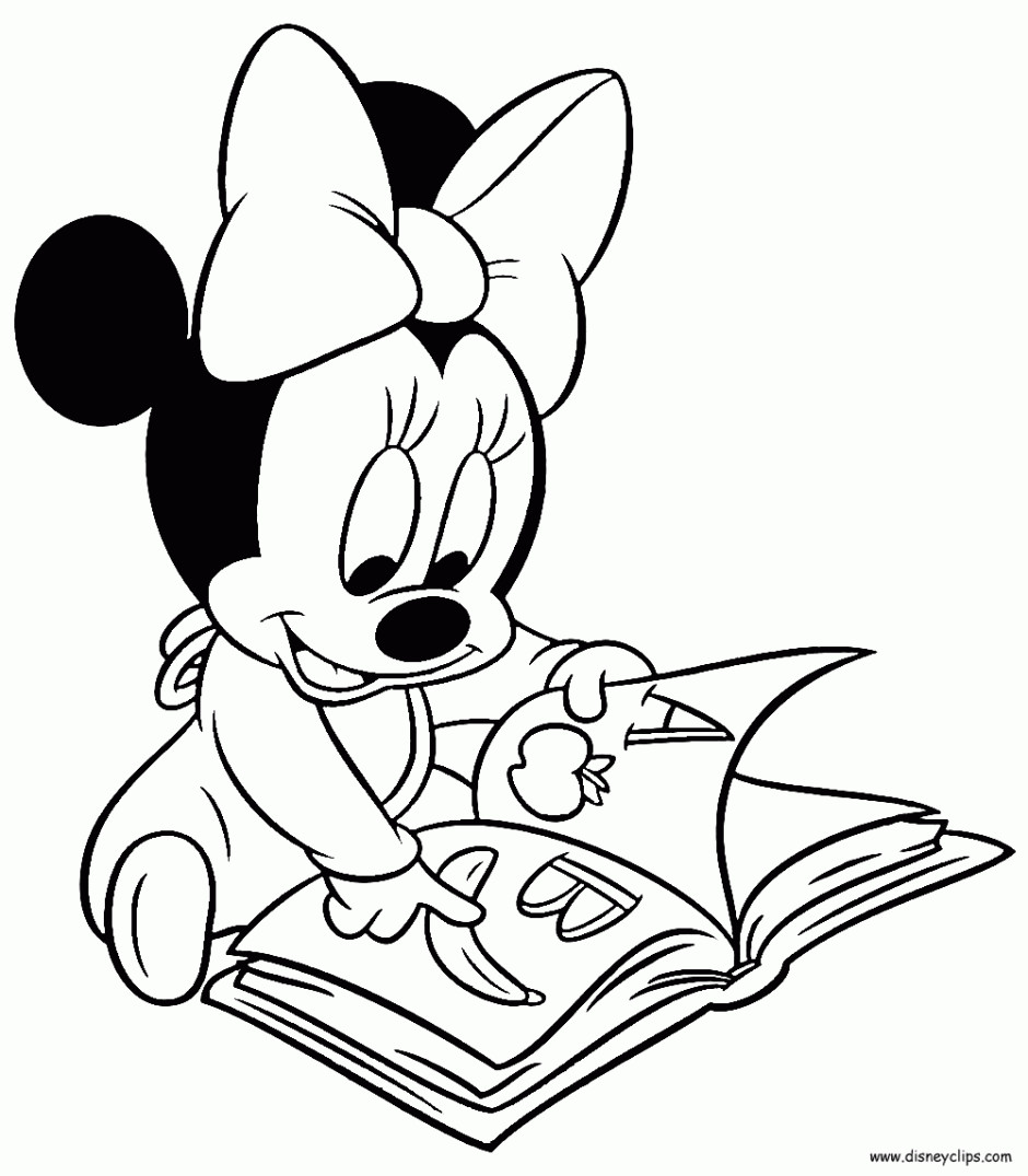 Baby Minnie Mouse Coloring Pages
 Baby Minnie Mouse To Print