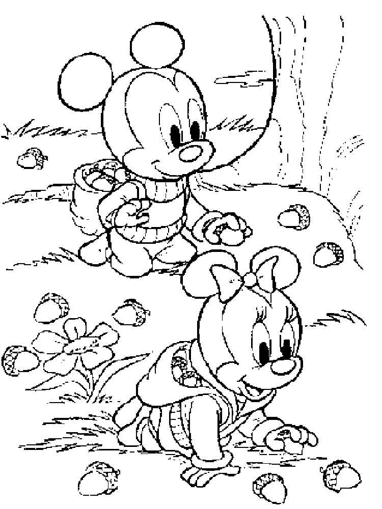 Baby Minnie Mouse Coloring Pages
 Baby Minnie Mouse coloring pages Free Printable Baby