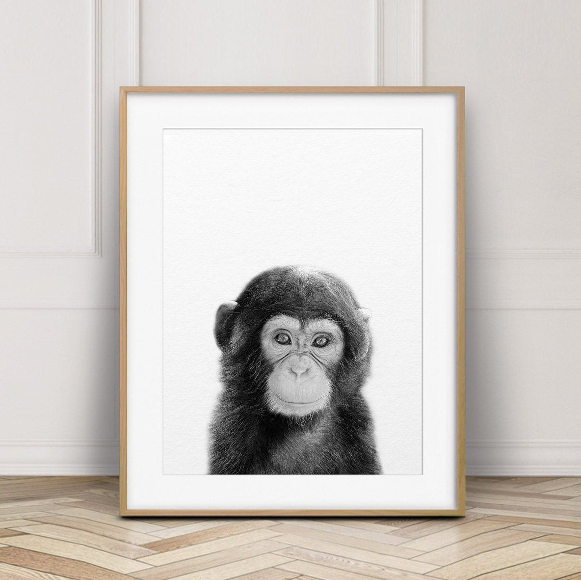 Baby Monkey Decor
 Baby Monkey Print Jungle Animal Wall Art Nursery Decor