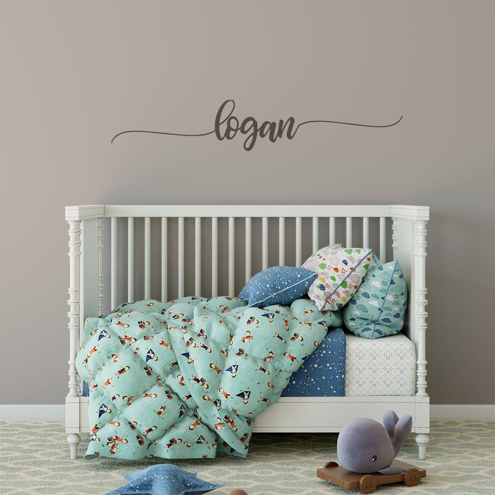 Baby Name Wall Decor
 Baby Name Wall Decal Girl Boy Nursery Decor – MotoMoms Decor