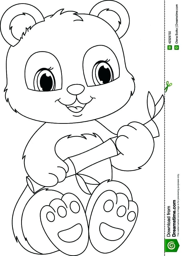 Baby Panda Coloring Page
 Cute Panda Bear Drawing at GetDrawings