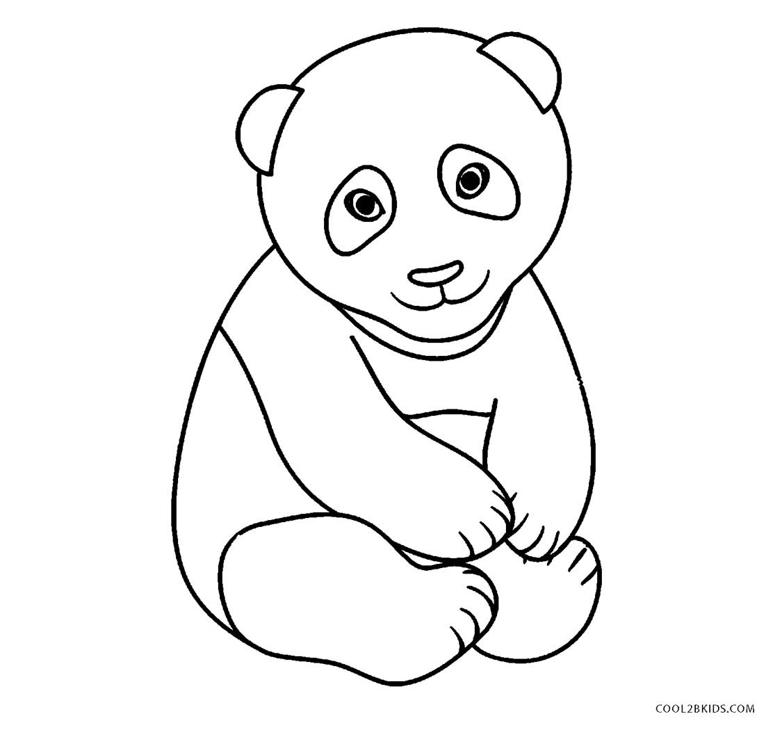 Baby Panda Coloring Page
 Baby Panda Face Pages Coloring Pages