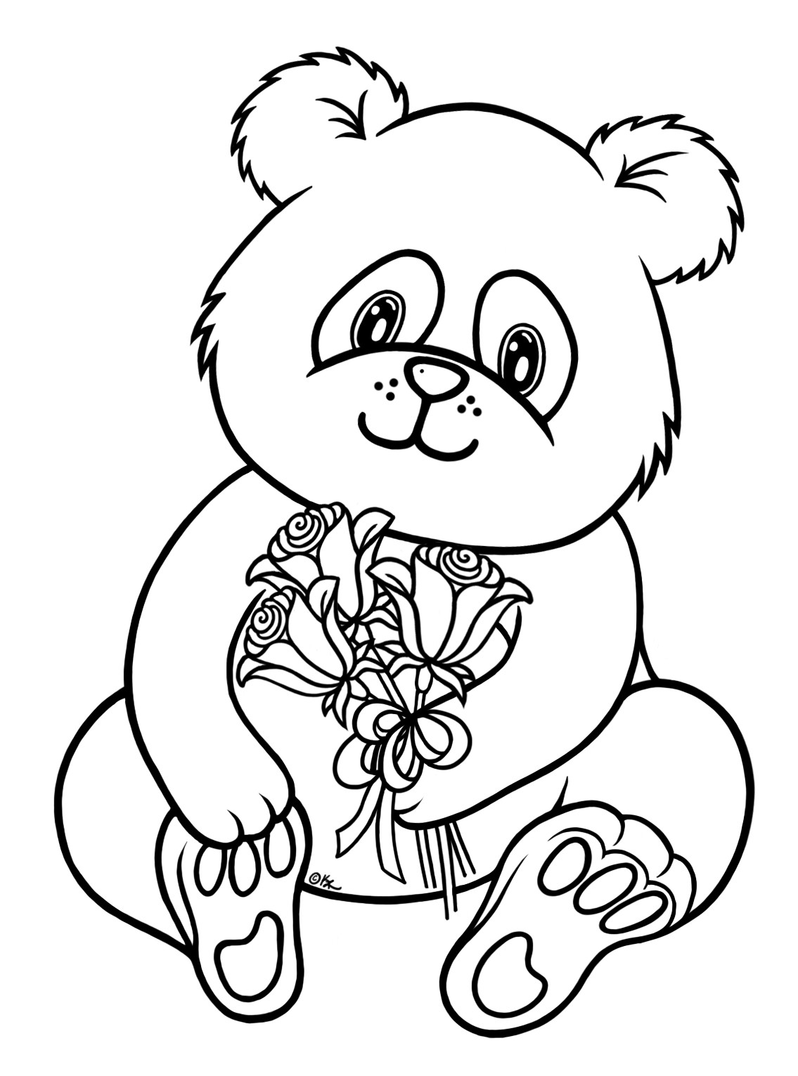 Baby Panda Coloring Page
 cute baby panda coloring pages