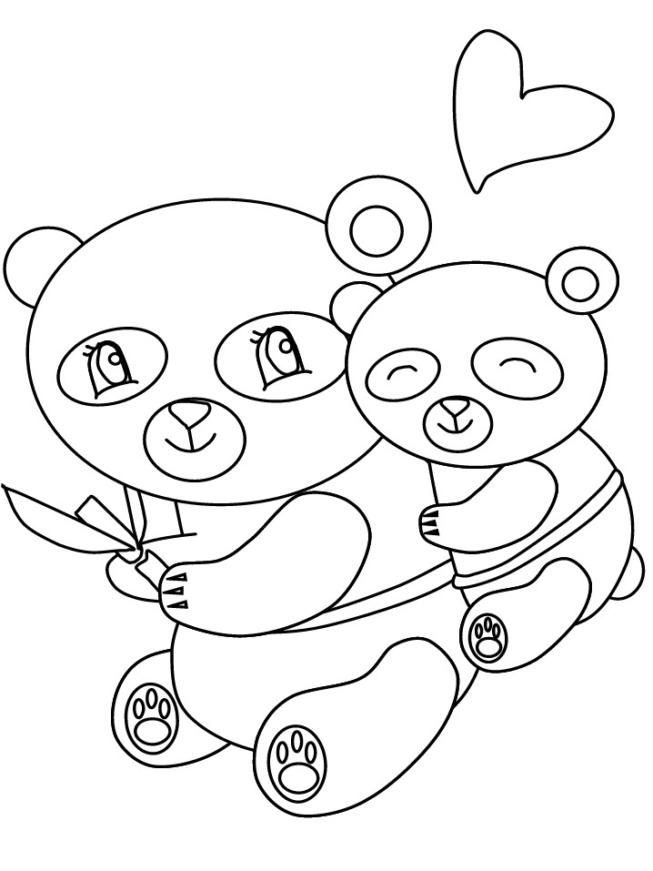 Baby Panda Coloring Page
 Cute Panda Coloring Pages Coloring Home